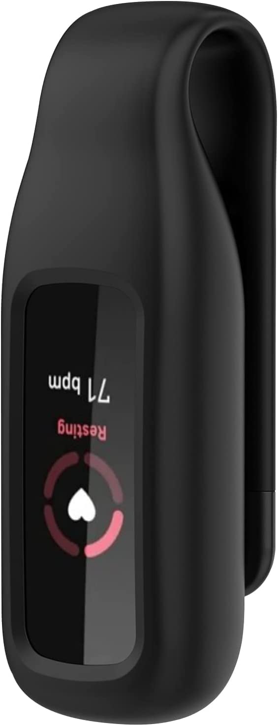 NEO+, Black silicon clip holder compatible with Fitbit Luxe activity tracker