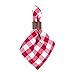 DII Checkered Tabletop Collection 100% Cotton, Machine Washable, Napkin Set, 20x20, Red, 6 Piece