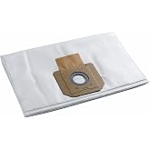 BOSCH VB090F 5-Pack Fleece Filter Bag for use with VAC090 Dust Extractor, 9-Gallon, White