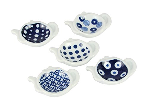 Saikai Pottery 5 sets of Pot type Chopstick rest set 14053 from Japan - Thumbnail 3
