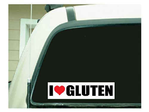 I Heart Gluten (Bumper Sticker)