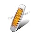 20 Pcs LedVillage 12V DC 6.4 Inch Amber LED Side Marker Clearance Lamp Great Replacement Heavy Truck Lighting 12 Diodes Peterbilt Freightliner Trailer Truck ATV SUV Coach Surface Mount Waterproof BB12thumb 3