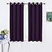NICETOWN Insulated Curtains Blackout Draperies - Window Treatment Blackout Curtains/Drapes for Bedroom/Living Room Window (63 inches Long, 2 Panel Set, Royal Purple)