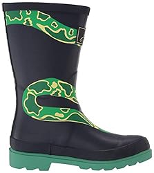 Joules Girls JNR Welly Print Rain Boot, Navy