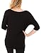 Caramel Cantina Maternity Dolman Half Length Sleeve Top (Large, Black)
