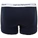 Emporio Armani Men's 2 Pack Cotton Trunk, White/Marine, Medium