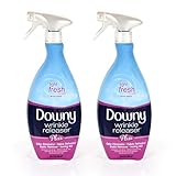 Wrinkle Release Spray Plus, Static Remover, Odor Eliminator, Fabric Refresher and Ironing Aid, Light Fresh Scent, 33.8 Fluid Ounce (Pack of 2)