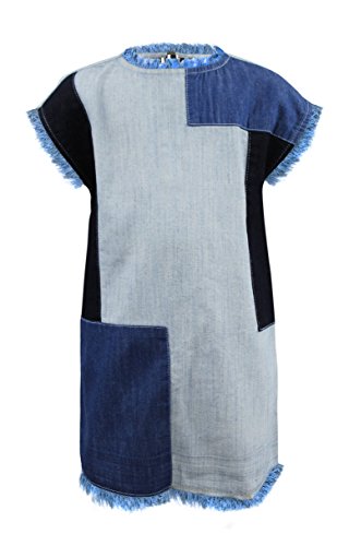 Riviera Sun Short Flowy Casual Dress with Crochet Front & Bell Sleeves www.denim.fit 2