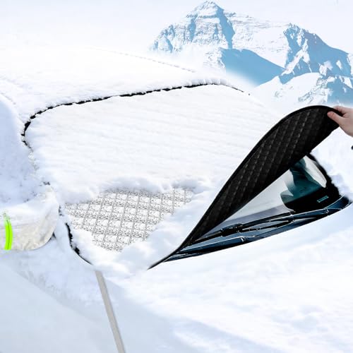 Frontscheibenabdeckung Seitenspiegel Windschutzscheibenabdeckung Frostschutz Auto Frontscheibe Abdeckung Windschutz Scheibenabdeckung Auto Winter Gegen Schnee, Frost, Sonne Und Uv-Strahlung