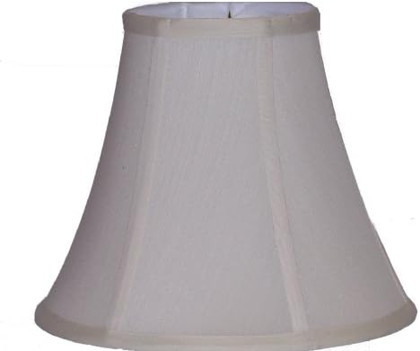 Lamp Factory A51085-CR A Ray Of Light A51085-CR Pongee Silk Bell Lamp Shade, Medium, Cream