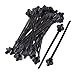 S SYDIEN 30Pcs Black Fir Tree Nylon Push Mount Cable Zip Tie Heavy Duty 8.27
