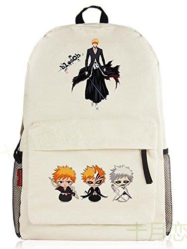 Siawasey Bleach Anime Kurosaki Ichigo Cosplay Bookbag Daypack College Bag Backpack School Bag