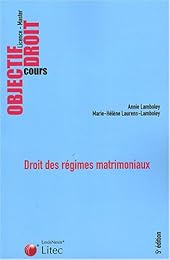Droit des régimes matrimoniaux