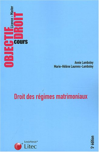 Droit des régimes matrimoniaux