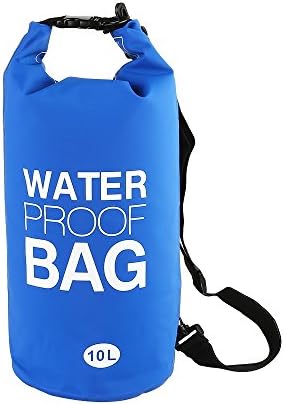 Waterproof Dry Bags, Roll Top Sack with Shoulder Strap, Perfect for Kayaking / Boating / Canoeing / Fishing / Rafting / Swimming / Camping / Snowboarding (Blue)