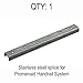 Splice for Promenaid Handrail System Only, Hidden Installation in Channel, Required for Lengths Over 9ft, Includes Set Screws