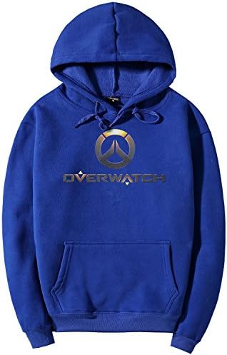 Yingzhi Overwach Logo Hoodie for Mens Womens Unisex Blue 2XL