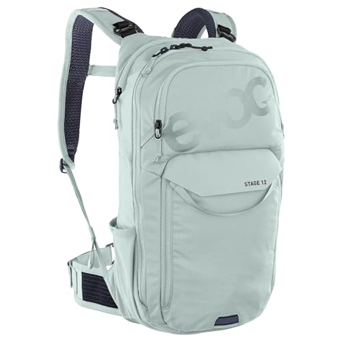 EVOC STAGE 12, Backpack (adjustable shoulder straps, AIR FLOW CONTACT SYSTEM, hydration bladder compartment, tool compartment and compression straps), Mint