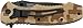 TAC Force TF-800DM Spring Assist Folding Knife, Black Half-Serrated Blade, Desert Camo Nylon Fiber Handle, 4-1/2-Inch Closed