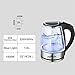 happybeefalo Electric Kettle Glass Kettle Water Pot Boiler Big Kettle Auto-Shut-Off 1800W 1800ml 220V