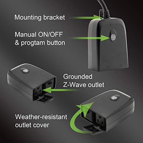 Smart Outdoor Plug, Smart WiFi Outdoor Plug Compatible with Alexa