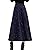 Tanming Women's Elastic Waist Wool Plaid A-Line Pleated Long Skirt