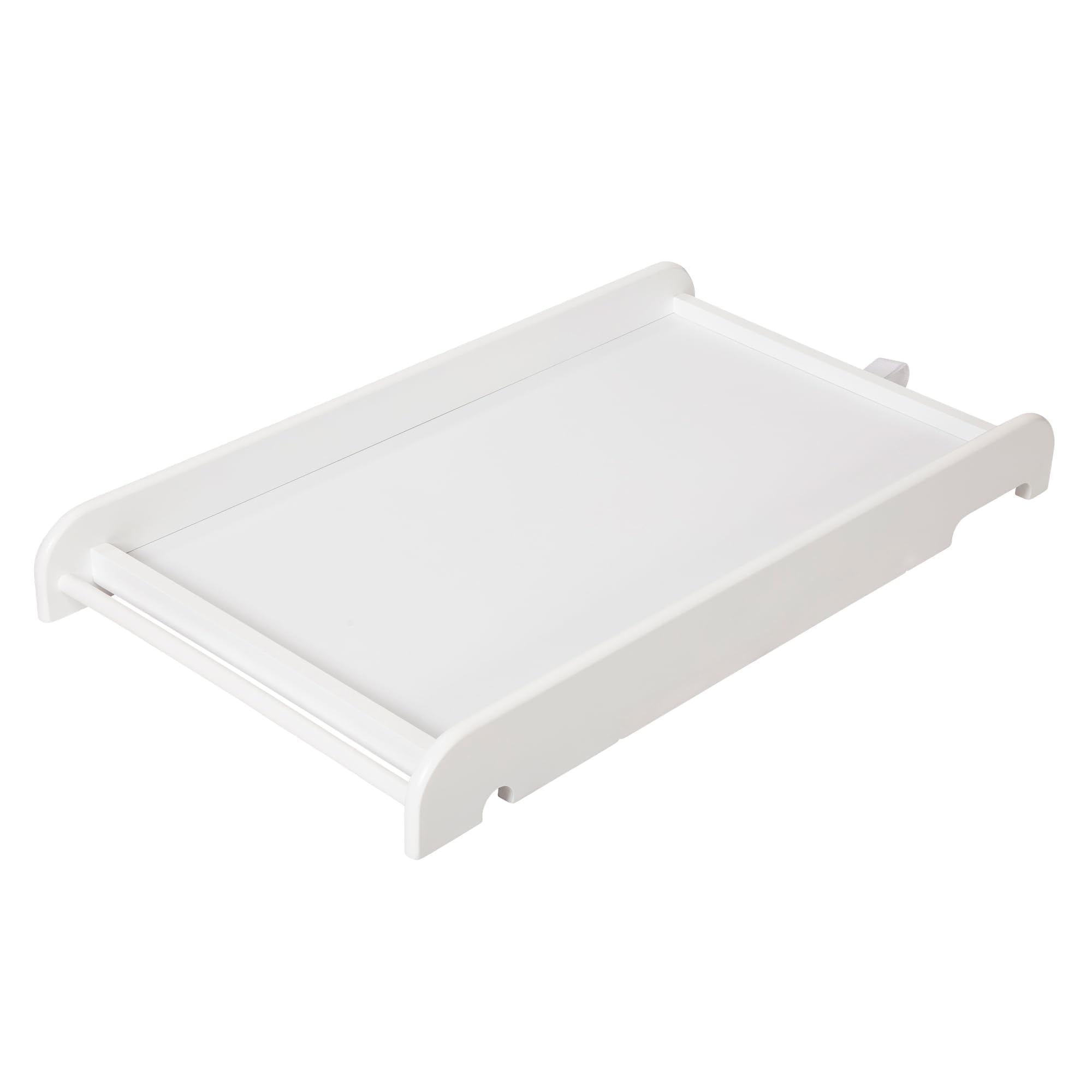 Tutti Bambini Cot Top Changer (White) - Fits Most Standard Cots & Cot Beds of Width 60-70cm, Suitable for Use Up to 10kg (~12 Months) | L87 x W50 x H10cm - NO Side Shelves Included (Updated Version)