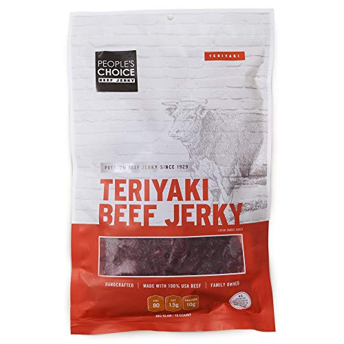 People's Choice Beef Jerky Classic Teriyaki Big Slab Whole