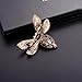 Mimgo Bee Brooch Rhinestone Shiny Fashion Charms Jewelry Badge Banquet Scarf Pin Gifts