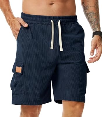 Hombre Pantalones Cortos Casual Bermudas con Bolsillos S-3XL