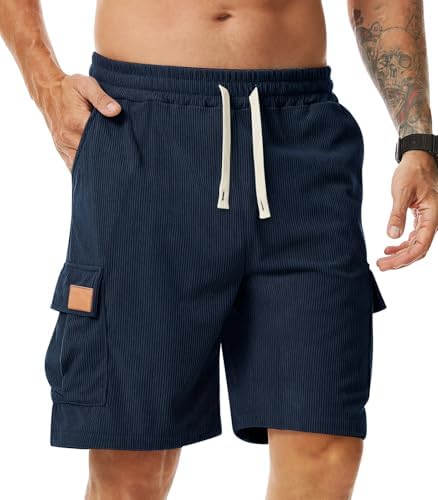 Hombre Pantalones Cortos Casual Bermudas con Bolsillos S-3XL