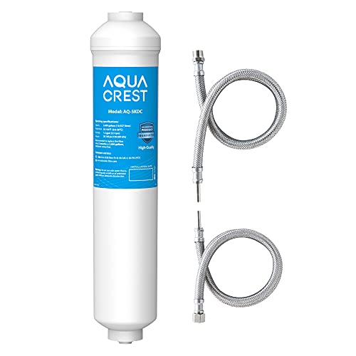 AQUACREST 5KDC Under Sink Water Filtration System, Direct Connect Under Sink Water Filter, NSF Certified 5K Gallons Ultra High Capacity, USA Tech