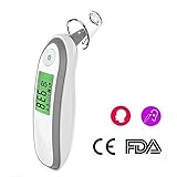 Baby Thermometer Accurate Thermometer for Ear,Digital Infrared Forehead and Ear Thermometer with Fever Alarm, Ear Thermometer Suitable for Infant,Adults,Men,Women FDA & CE Approved