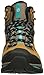 Salomon Women's Quest 4D 2 GTX W Backpacking Boot, Shrew/Camel Gold Leather/Teal Blue Fabric, 7.5 M US