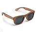 100% Bamboo Wood Floating Wayfarer Sunglasses Polarized to Reduce Glare - 100% UV Rays Protection to Keep Your Eyes Safe While Driving, Boating, or Going to the Beach - Bamboo Arms + Frame by Emolly…