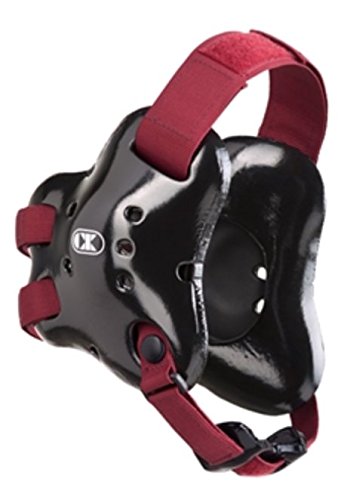 Cliff Keen Fusion Headgear in Black and Scarlet