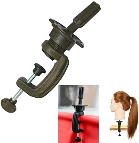 Hair Wig Head Mode Clamp,Long Hair Training Head Model Hairdressing Clamp Stand Dummy Practice Mannequin Clamp