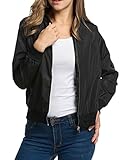 HOTOUCH Women Lightweight Biker Bomber Jacket Classic Quilted Short Outdoor Coat