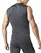 TM-MUA05-ZDG_Large Tesla Men's R Neck Sleeveless Muscle Tank Dry Compression Baselayer MUA05