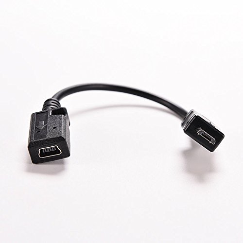 Micro USB male to Mini USB female Data Sync Charge Adapter