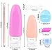 Travel Bottles , Wedama Leakproof Silicone Travel Containers with 5 Pcs TSA Approved Squeezable 3/1.25oz Travel Bottles & Accessories for Cosmetic Shampoo Conditioner Lotion Soap Liquids Toiletries