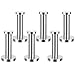 EBOOT 6 Pieces Stainless Steel Wall Mount Robe Coat Hook Towel Wall Hook (3 Inch, Silver)