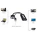 KPTEC VGA to HDMI Adapter with USB for Power and Audio 1080p HD Video Converter Cable for Laptop Desktop - Black