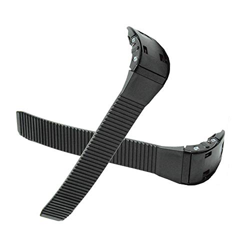 AMEYXGS 2pcs Replacements Inline Roller Skating Shoes Energy Strap with Screws Nuts Skates Buckles Accessory (Black) - Thumbnail 4