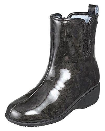 Amazon パンジー レインステップレディースレインブーツファスナー