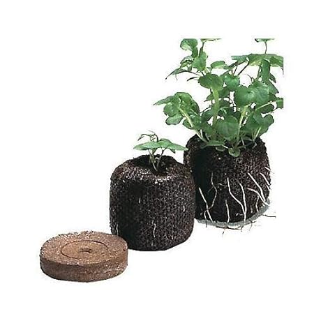 COIR GARDEN - Netted Coco Coins - Hydroponics Seed Germination kit - Coir Netted Coins - Pro Tray Systems - Pack of 40