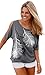 Relipop Women's Fashion Off Shoulder Tops Short Sleeve Blouse Casual T-Shirt (Large, Gray)