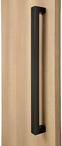 Modern &amp; Contemporary Square / Rectangle Shape / 813mm / 32 inches / Push-Pull Stainless Steel Door Handle - Black Finish