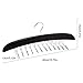SunTrade Wooden Tie Hanger,24 Tie Organizer Rack Hanger Holder Hook (Black, 24 Hooks)