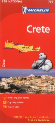 Michelin Map Crete 759 (Maps/Country (Michelin)) by Michelin